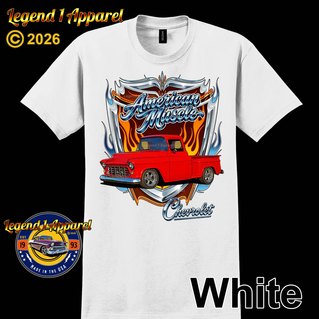 1956 Chevy Truck American Muscle T-Shirt – 56 Chevrolet Pick up Classic Truck Graphic Tee