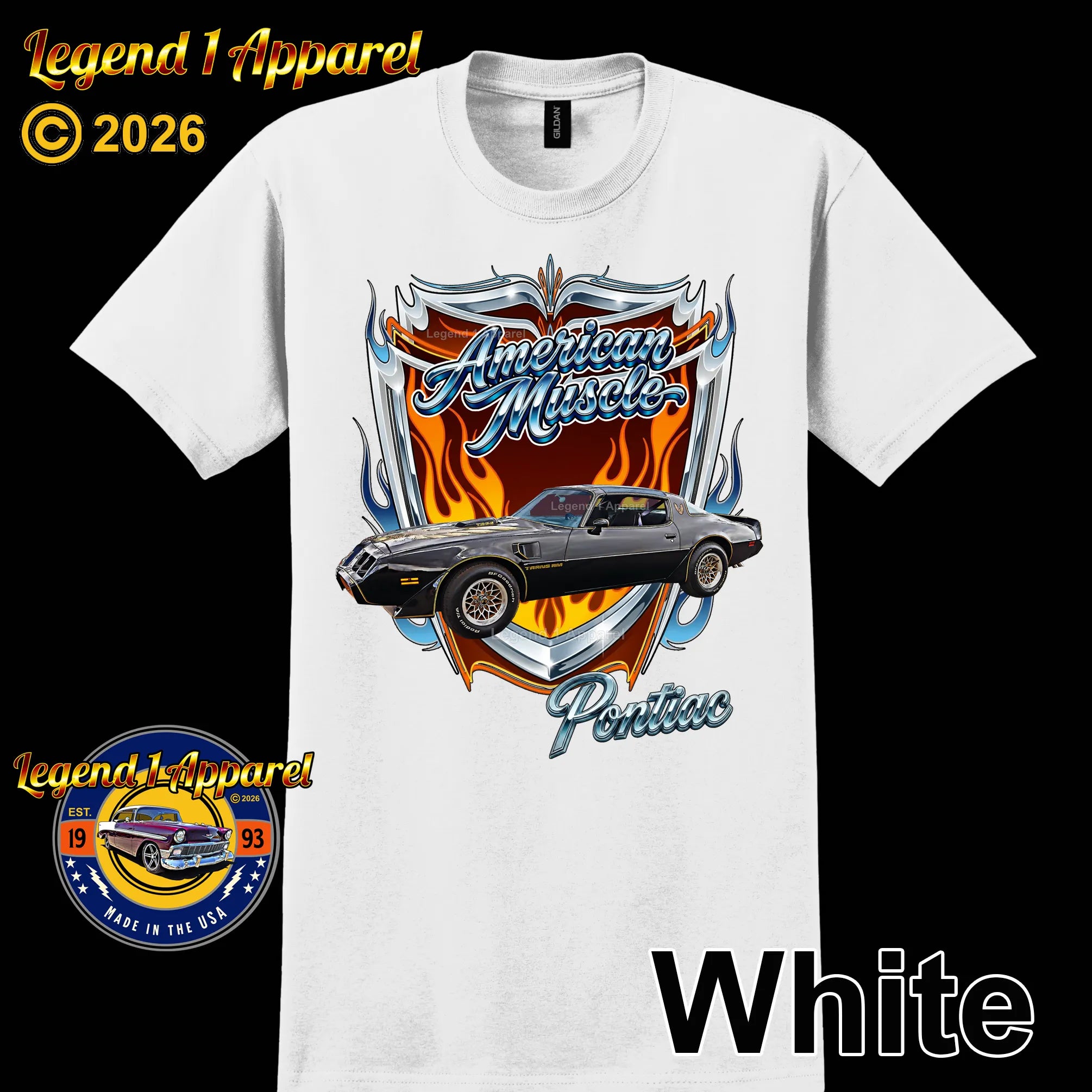 1979 Pontiac Trans Am American Muscle T-Shirt – 79 Trans Am Classic Car Graphic Tee