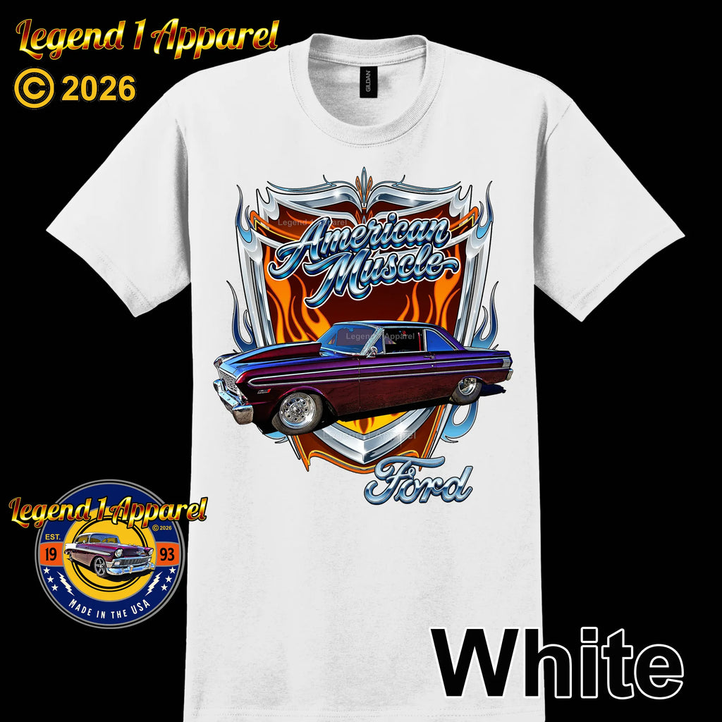 1964 Ford Falcon American Muscle T-Shirt –64 Ford Coupe Car Graphic Tee