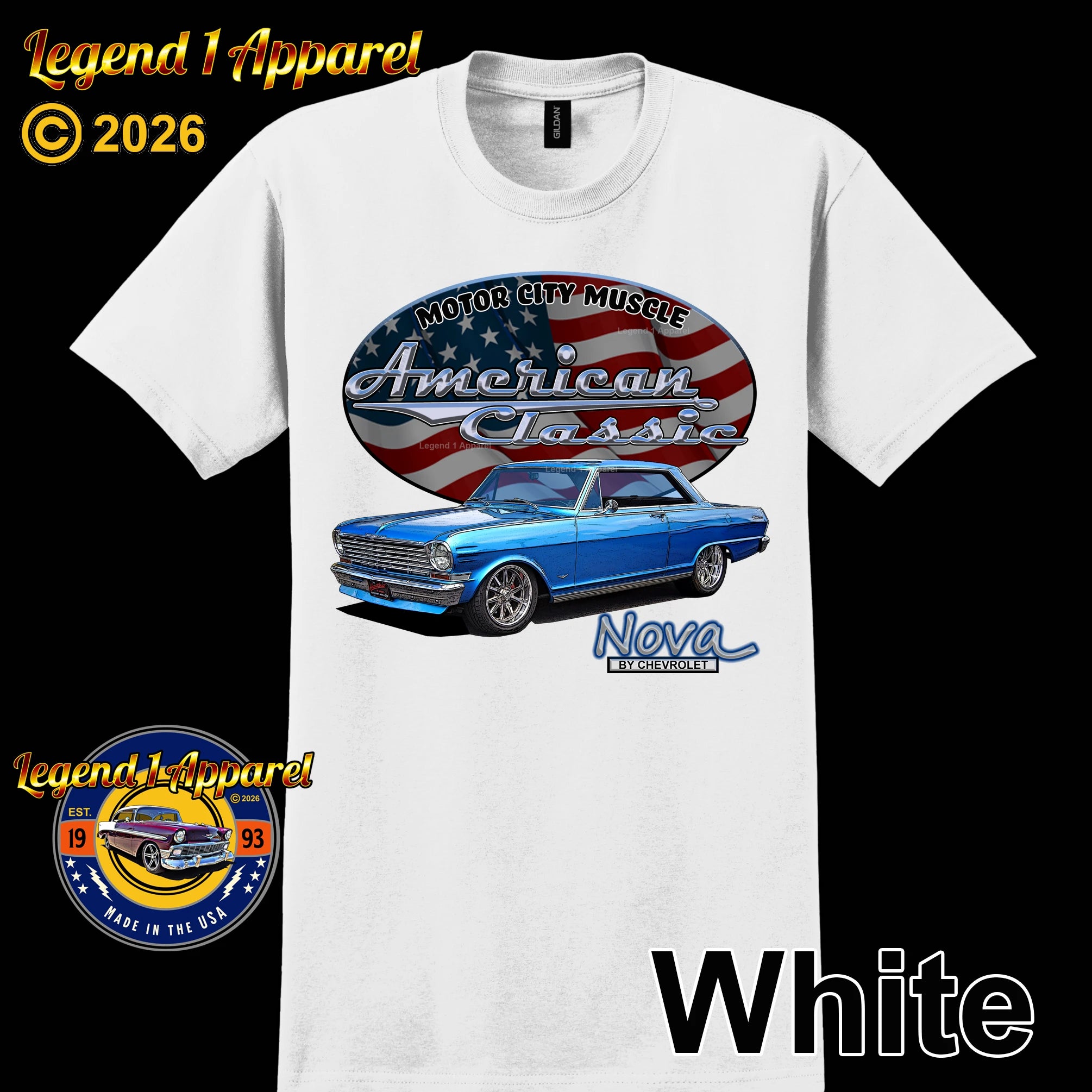 1963 Chevrolet Nova SS - American Classic Muscle Car T-shirt