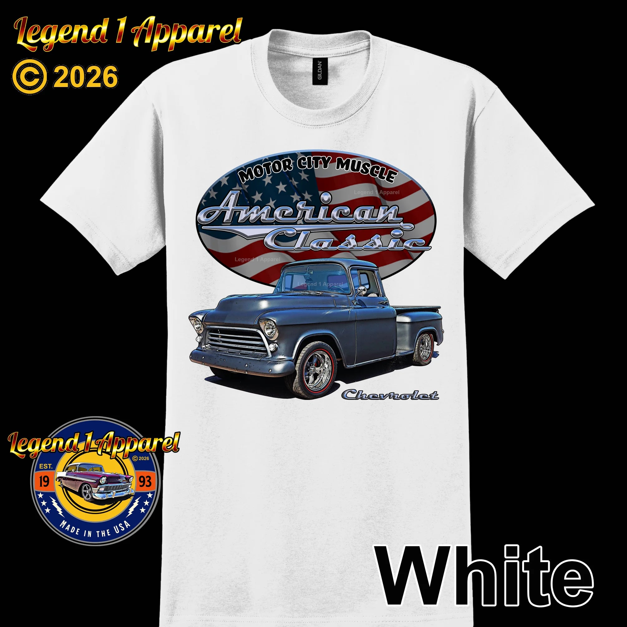 1955 Chevrolet Pick Up - American Classic Muscle Truck T-shirt