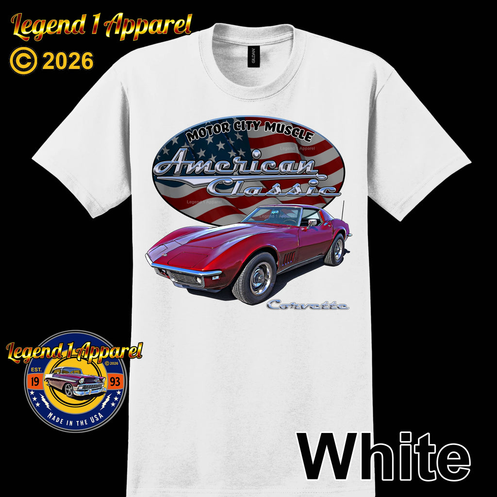 1969 Chevrolet C3 Corvette - American Classic Muscle Car T-shirt