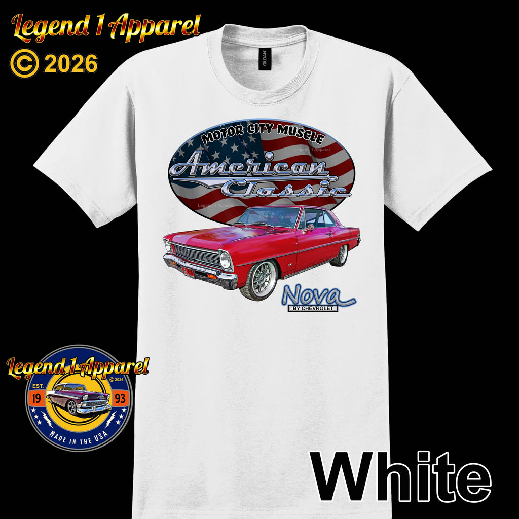 1966 Chevrolet Nova SS - American Classic Muscle Car T-shirt