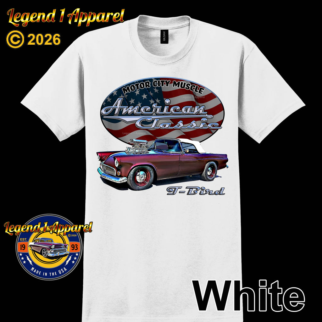1955 Ford Thunderbird - American Classic Muscle Car T-shirt