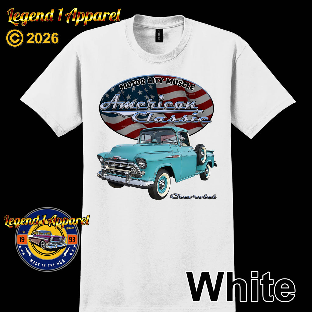 1957 Chevrolet Pick Up - American Classic Muscle Truck T-shirt