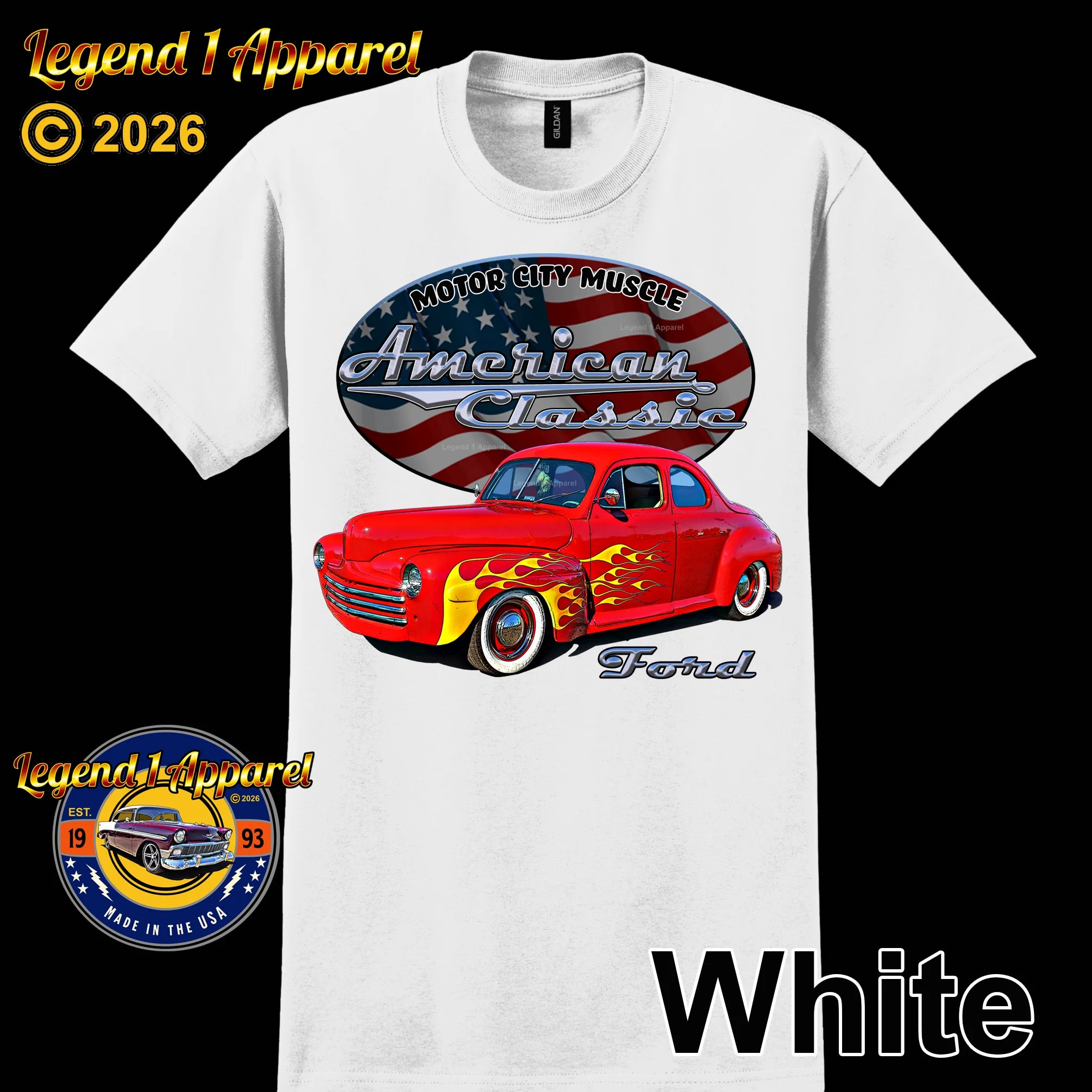1947 Ford Coupe - American Classic Muscle Car T-shirt