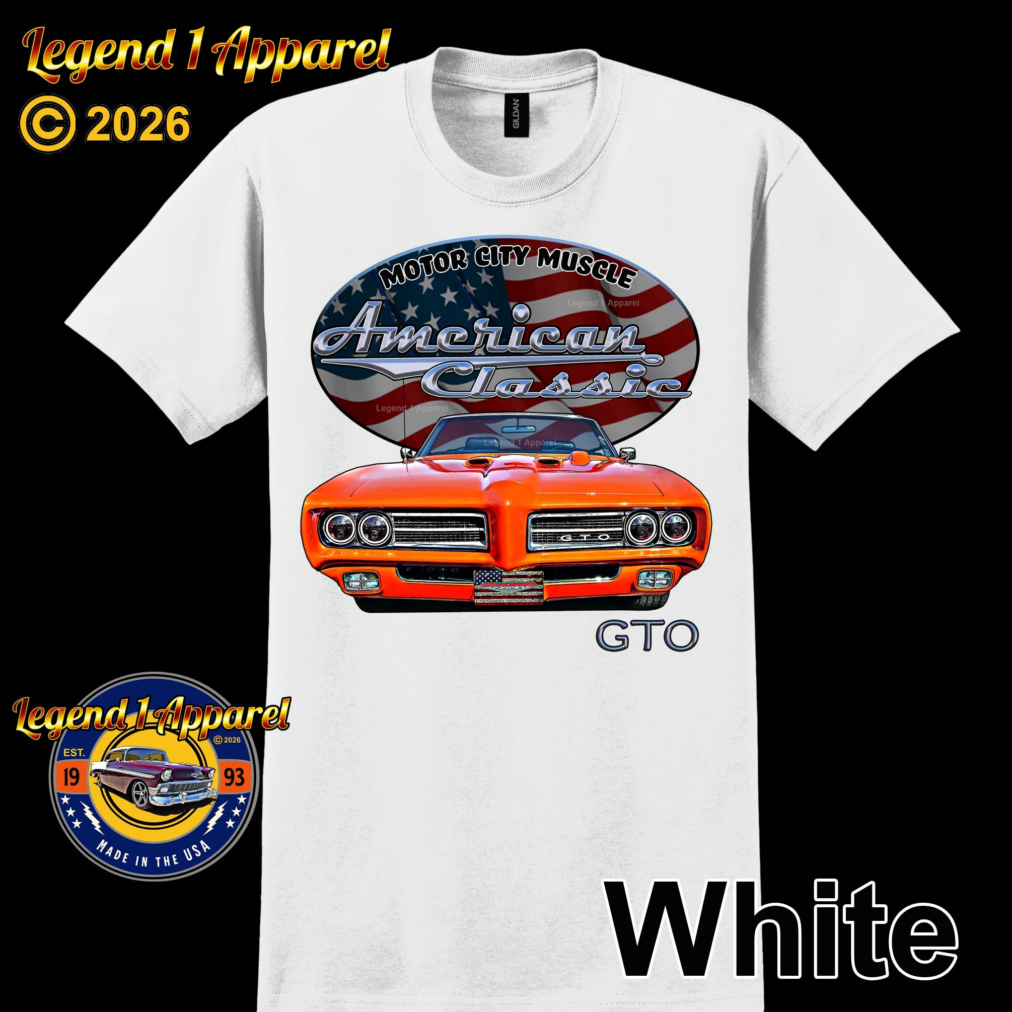 1969 Pontiac Judge GTO - American Classic Muscle Car T-shirt