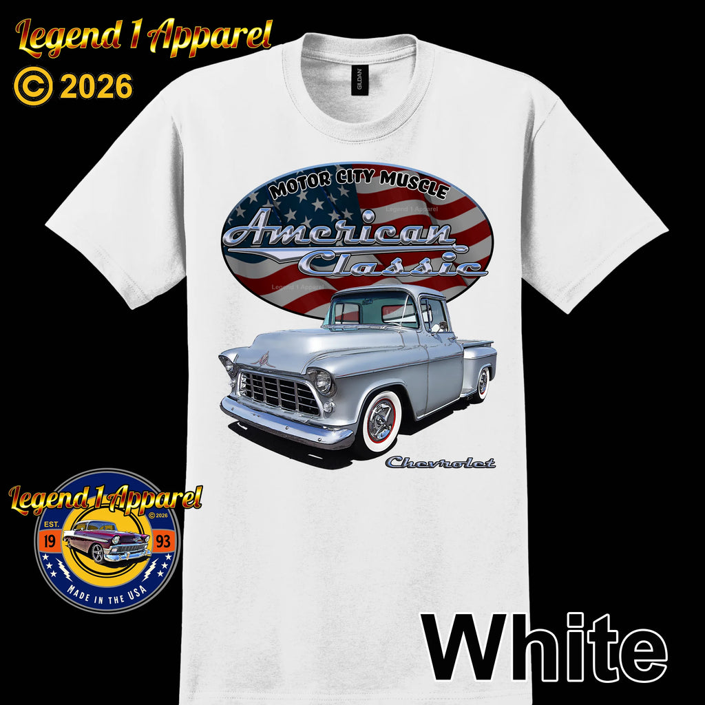 1955 Chevrolet Pick Up - American Classic Muscle Truck T-shirt