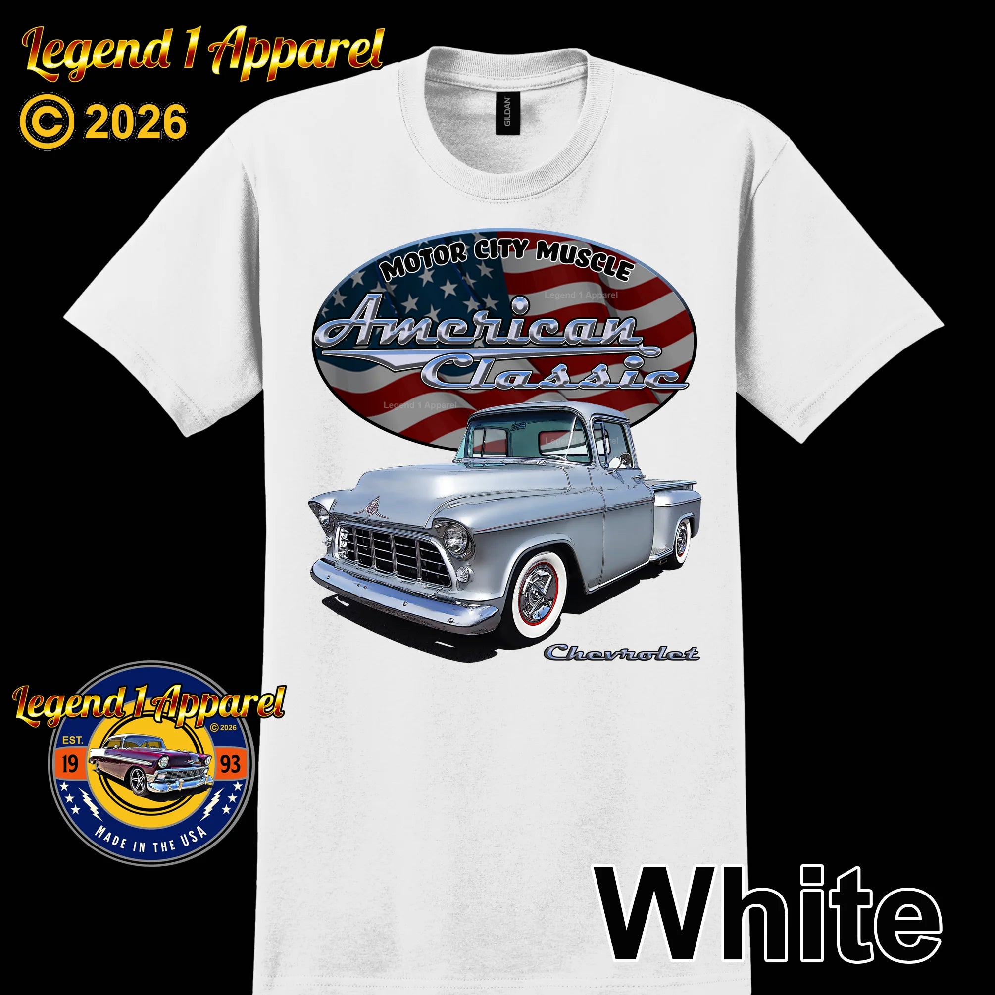 1955 Chevrolet Pick Up - American Classic Muscle Truck T-shirt
