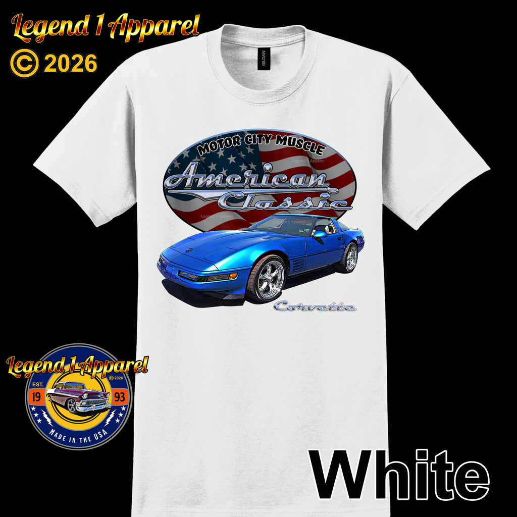 1992 Chevrolet C4 Corvette - American Classic Muscle Car T-shirt