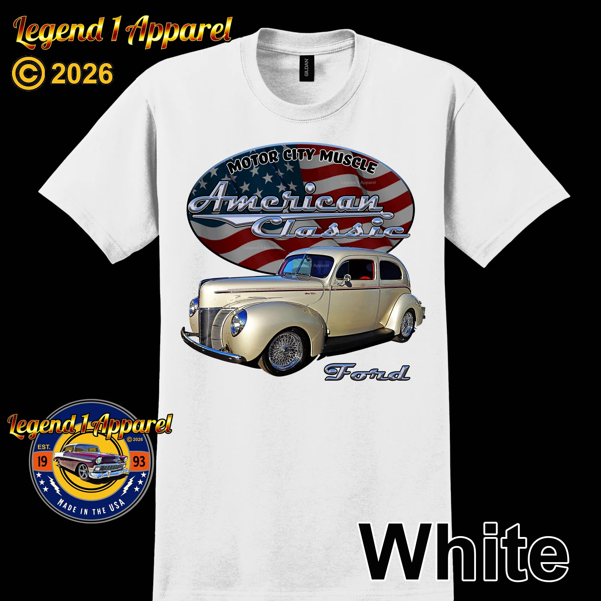 1940 Ford Coupe - American Classic Muscle Car T-shirt