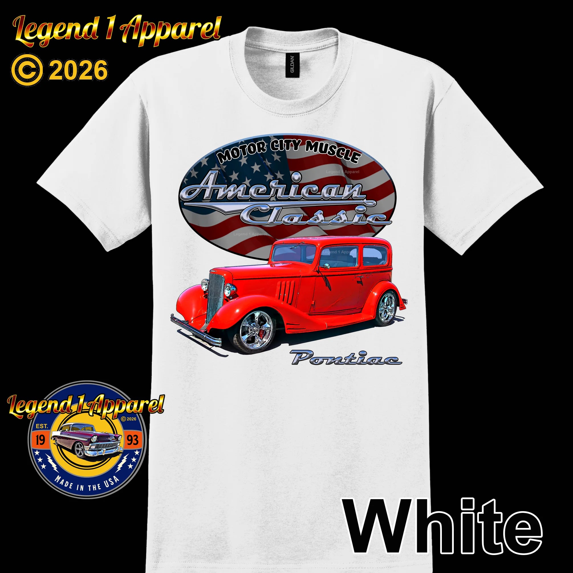 1933 Pontiac Coupe - American Classic Muscle Car T-shirt