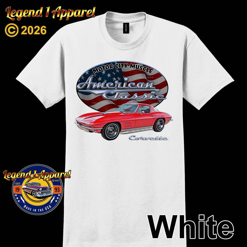 1967 Chevrolet C2 Corvette - American Classic Muscle Car T-shirt