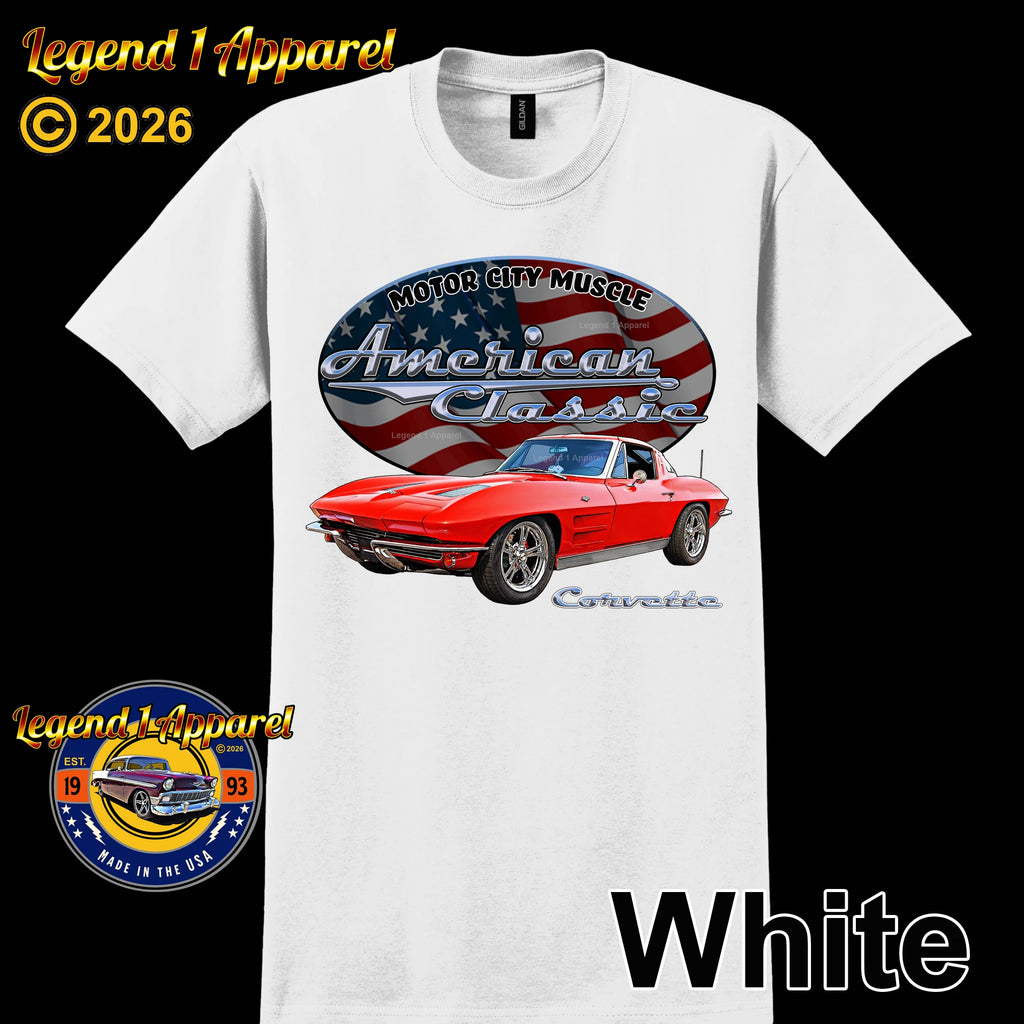 1963 Chevrolet C2 Corvette - American Classic Muscle Car T-shirt