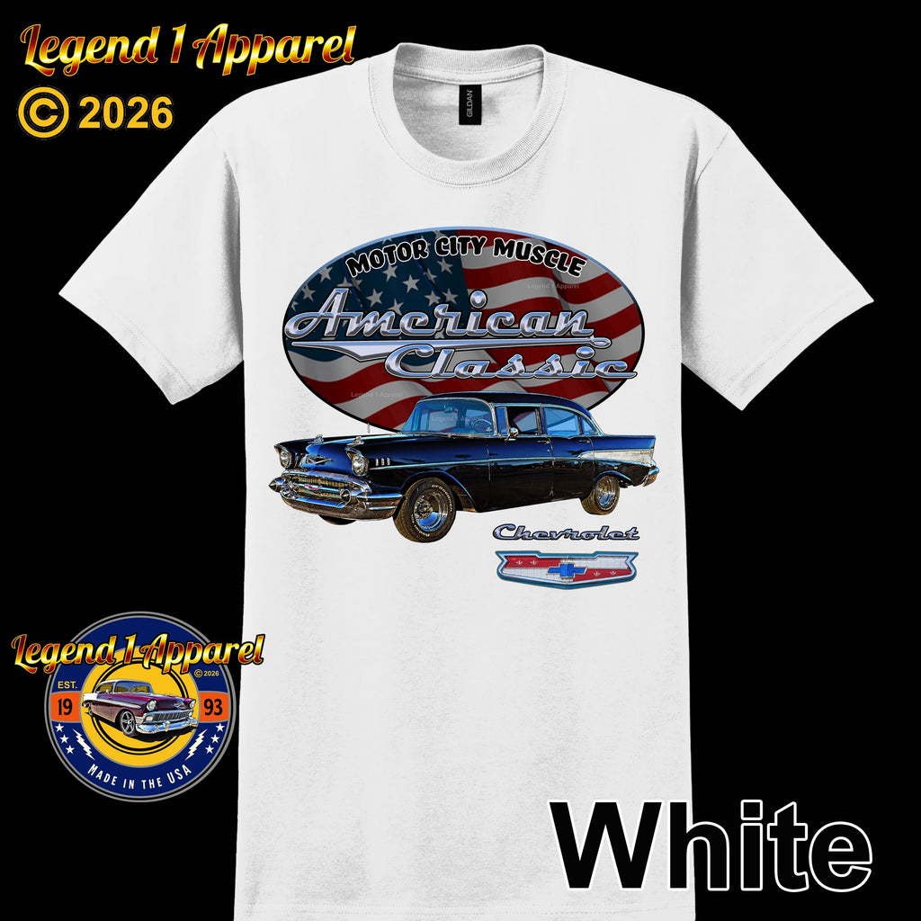 1957 Chevrolet Bel Air Sedan - American Classic Muscle Car T-shirt