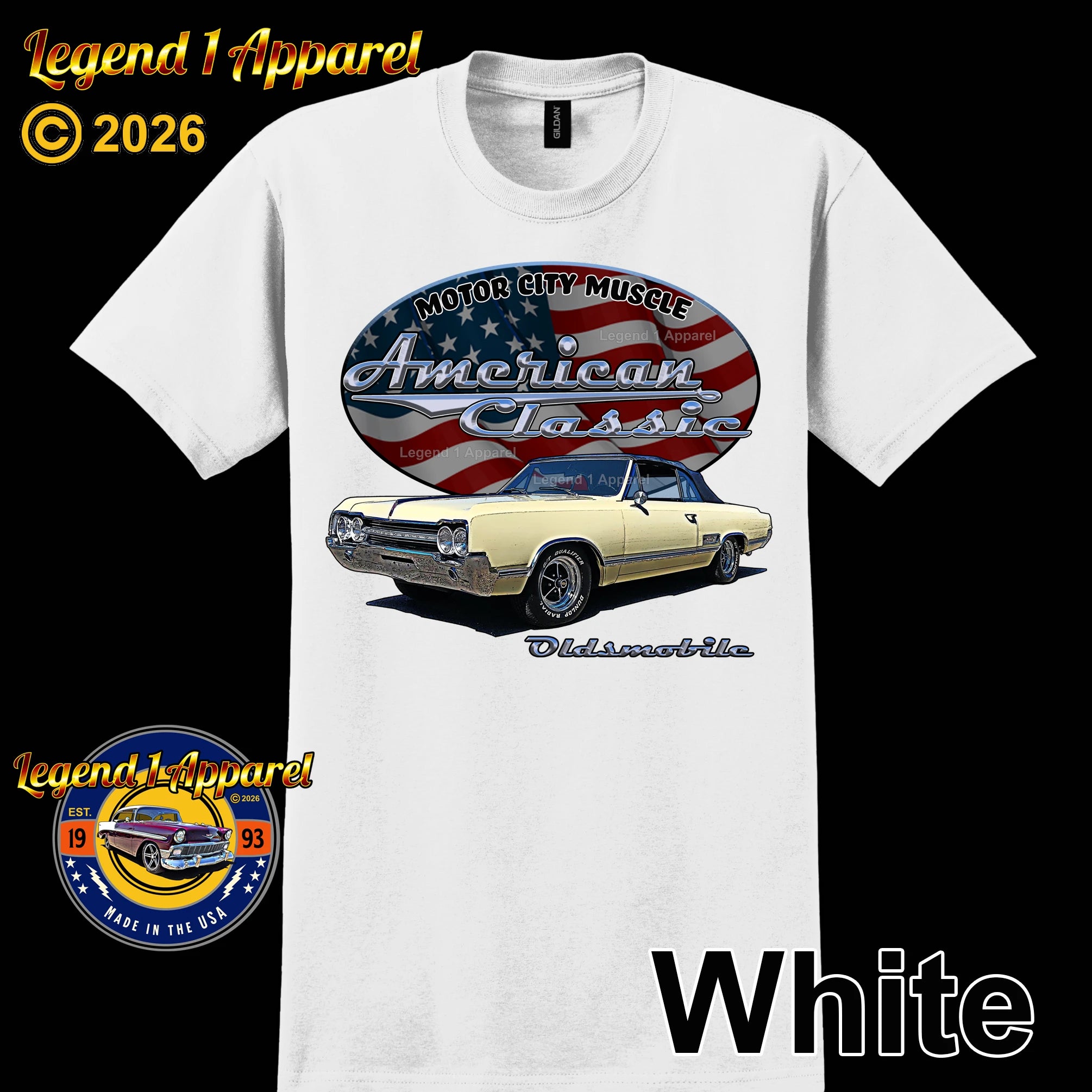 1965 Oldsmobile Cutlass 442 - American Classic Muscle Car T-shirt