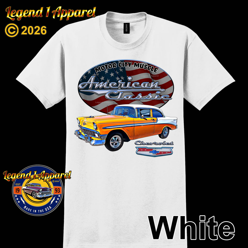 1956 Chevrolet Bel Air Coupe - American Classic Muscle Car T-shirt