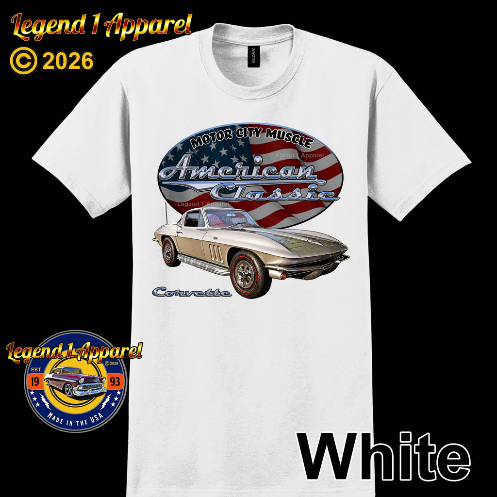 1965 Chevrolet C2 Corvette - American Classic Muscle Car T-shirt