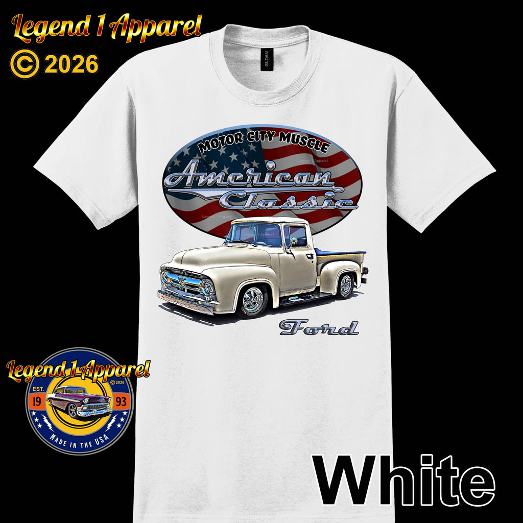 1956 Ford F100 Truck - American Classic Pickup T-shirt