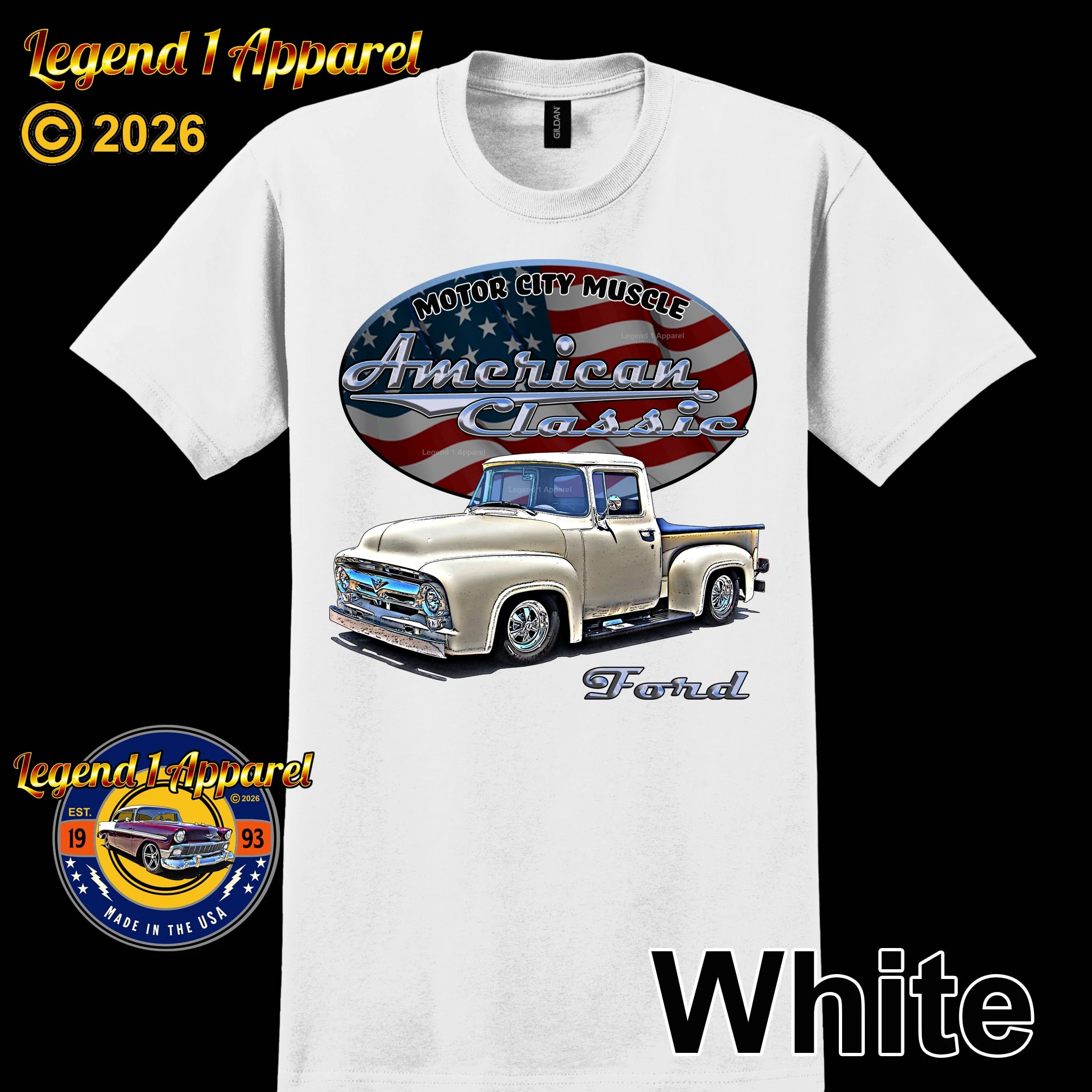 1956 Ford F100 Truck - American Classic Pickup T-shirt