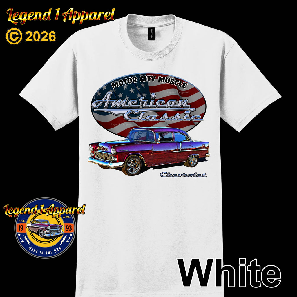 1955 Chevrolet Del Ray Coupe - American Classic Muscle Car T-shirt