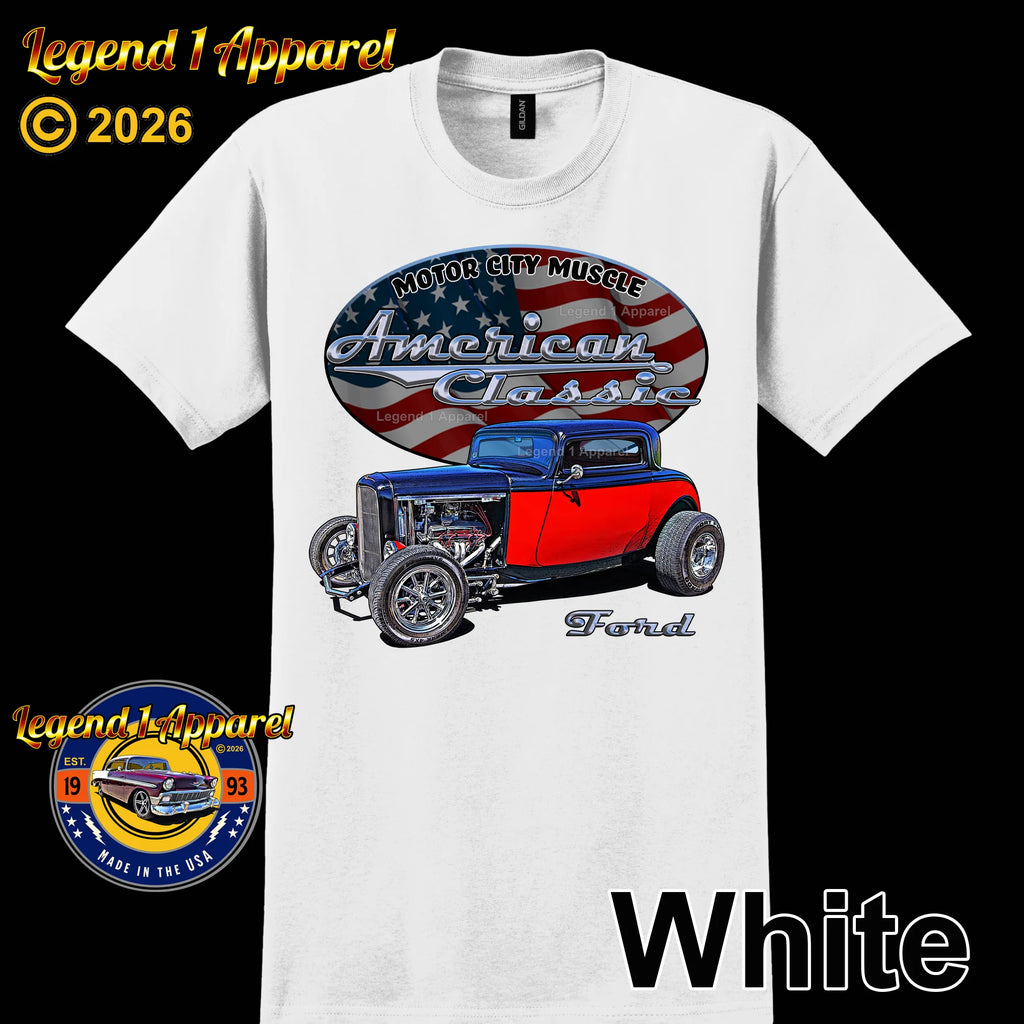 1932 Ford Coupe - American Classic Muscle Car T-shirt