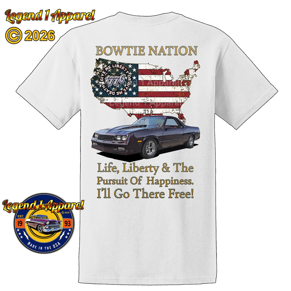 1983 Chevrolet El Camino SS Bowtie Nation T-Shirt – 83 Chevy Classic Truck Graphic Tee