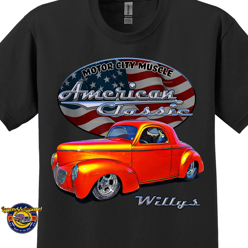 1941 Willys Coupe - American Classic Muscle Car T-shirt