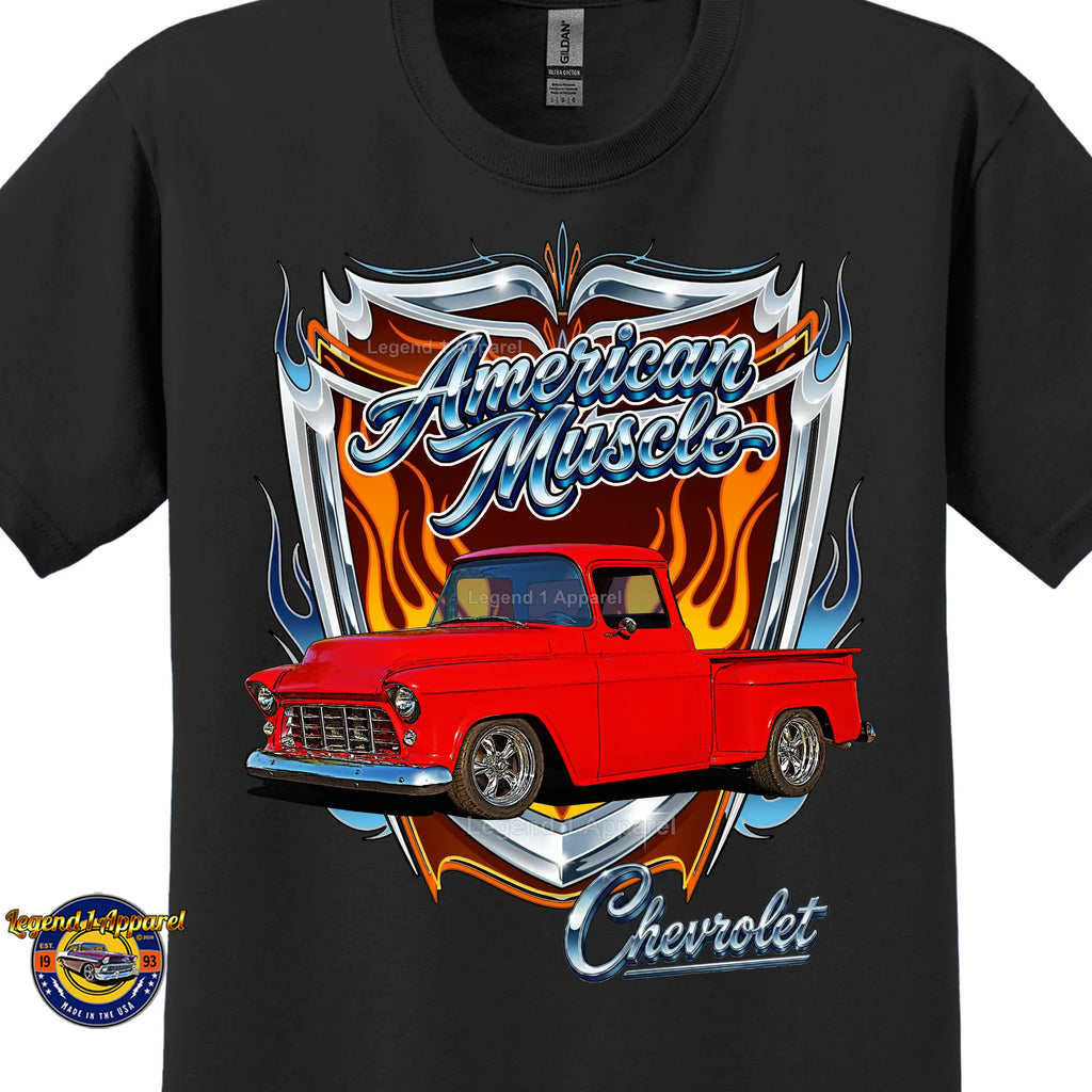 1956 Chevy Truck American Muscle T-Shirt – 56 Chevrolet Pick up Classic Truck Graphic Tee