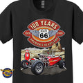 1923 Ford T-Bucket Classic Car Graphic Tee – Route 66 100 Years T-Shirt