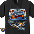 1970 Ford Mustang Fastback Mach 1 Classic Car Graphic Tee – American Muscle T-Shirt