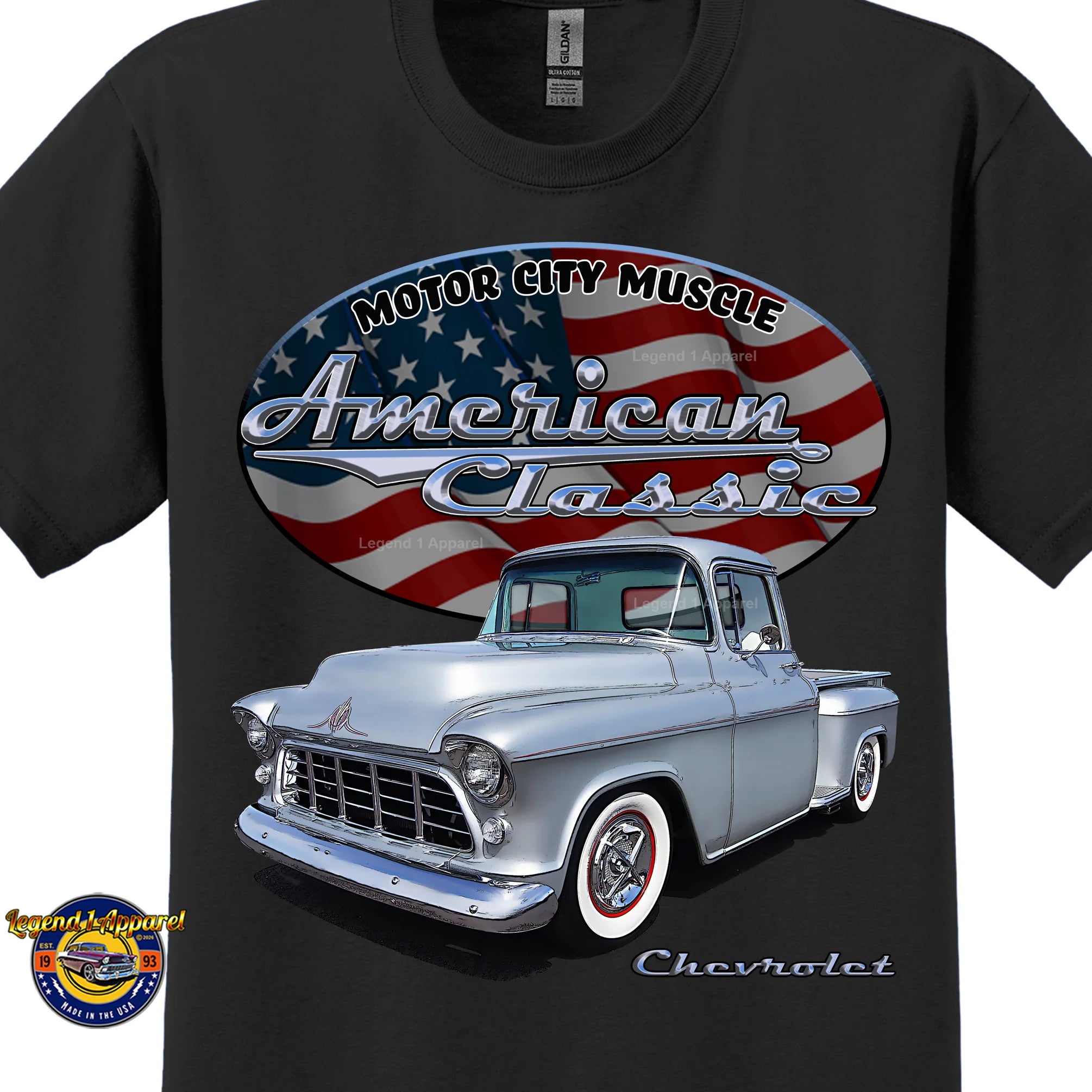 1955 Chevrolet Pick Up - American Classic Muscle Truck T-shirt