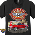 1967 Chevrolet Corvette C2 Classic Car Graphic Tee – Route 66 100 Years T-Shirt