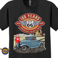 1933 Ford Pick Up Classic Truck Graphic Tee – Route 66 100 Years T-Shirt
