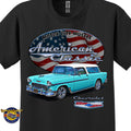 1955 Chevrolet Bel Air Nomad - American Classic Muscle Car T-shirt