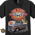 1965 Chevrolet Pick up Classic Truck Graphic Tee – Route 66 100 Years T-Shirt