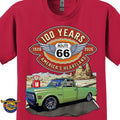 1972 Chevrolet Pick up Classic Truck Graphic Tee – Route 66 100 Years T-Shirt