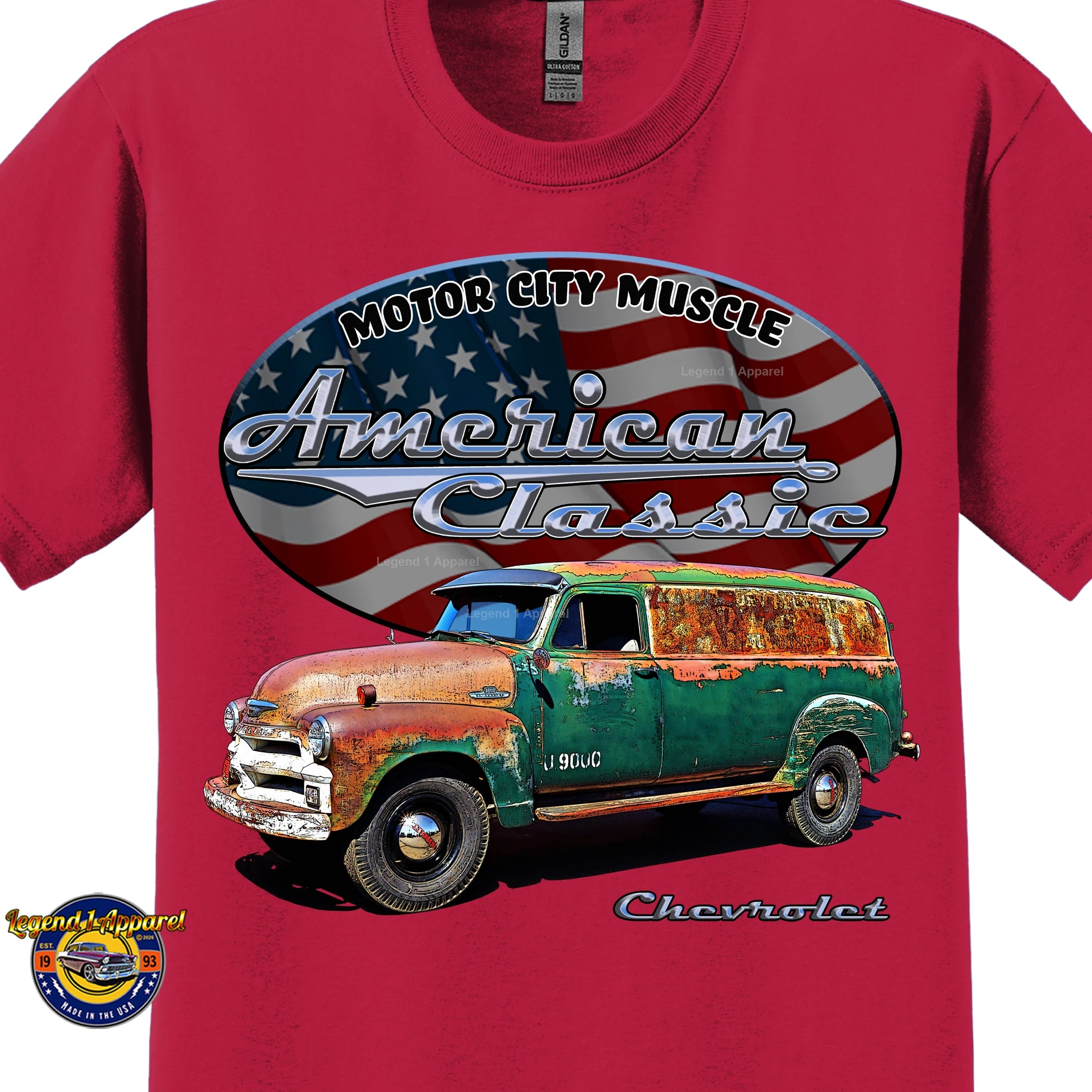 1956 Chevrolet Panel Truck - American Classic Muscle Truck T-shirt
