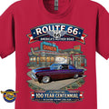 1964 Ford Falcon Classic Car Graphic Tee – Route 66 Centennial T-Shirt