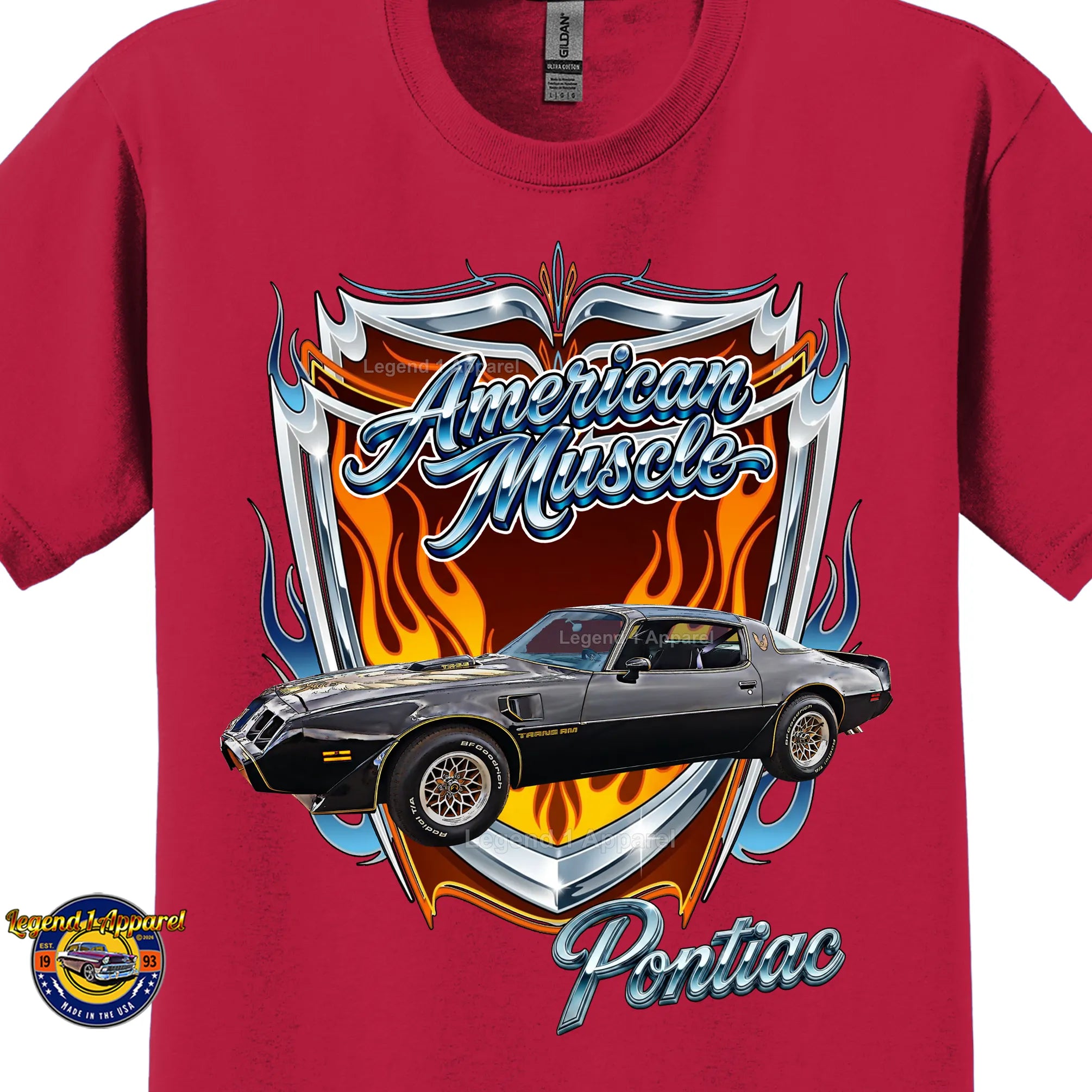 1979 Pontiac Trans Am American Muscle T-Shirt – 79 Trans Am Classic Car Graphic Tee
