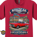 1964 Oldsmobile Cutlass 442 Classic Car Graphic Tee – Route 66 Centennial T-Shirt
