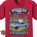 1970 Chevrolet Nova SS Classic Car Graphic Tee – Route 66 Centennial T-Shirt
