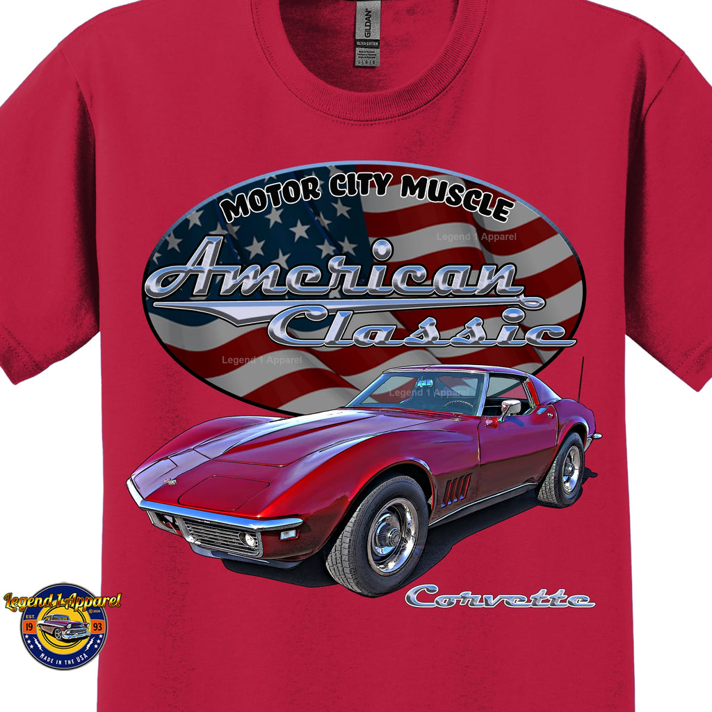 1969 Chevrolet C3 Corvette - American Classic Muscle Car T-shirt