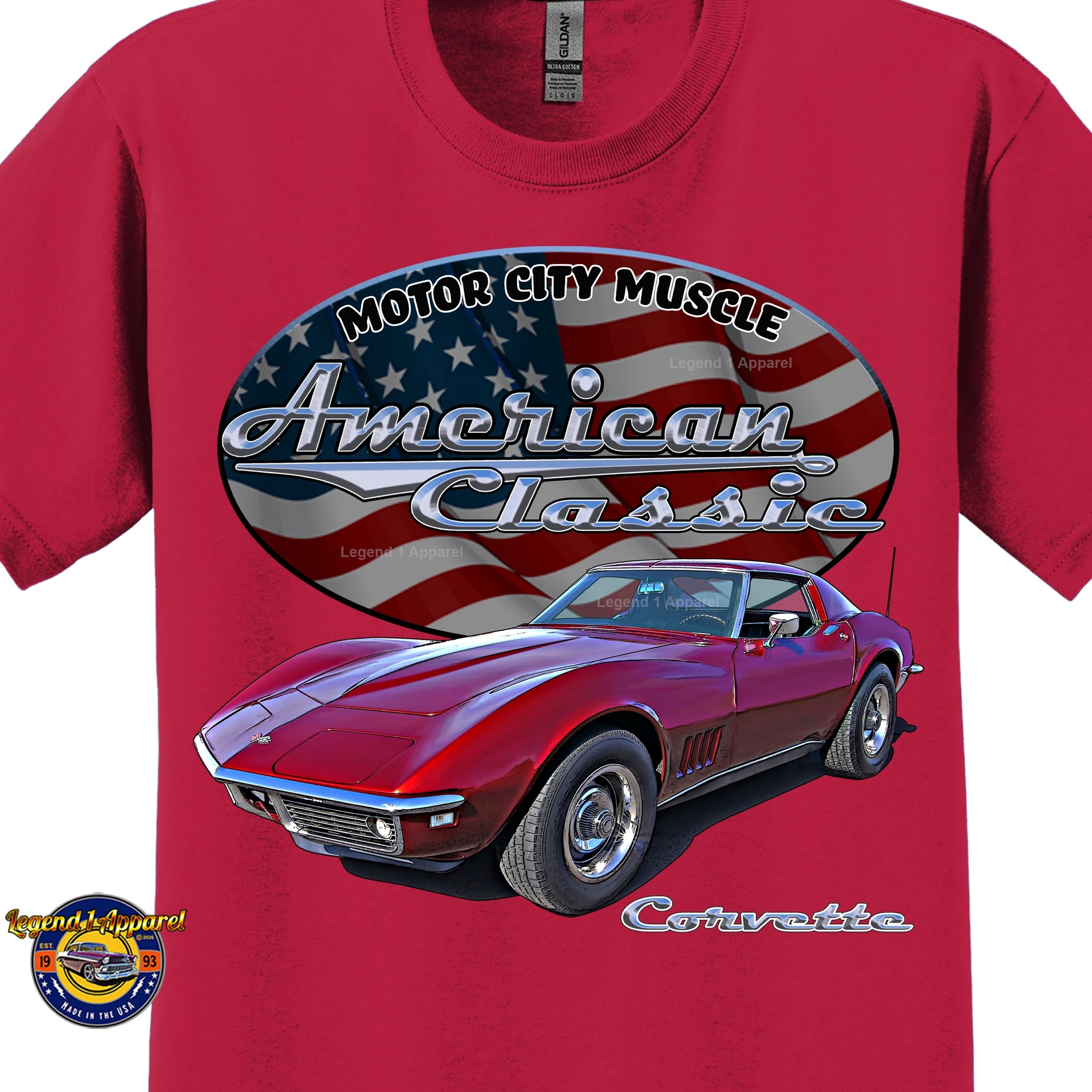1969 Chevrolet C3 Corvette - American Classic Muscle Car T-shirt