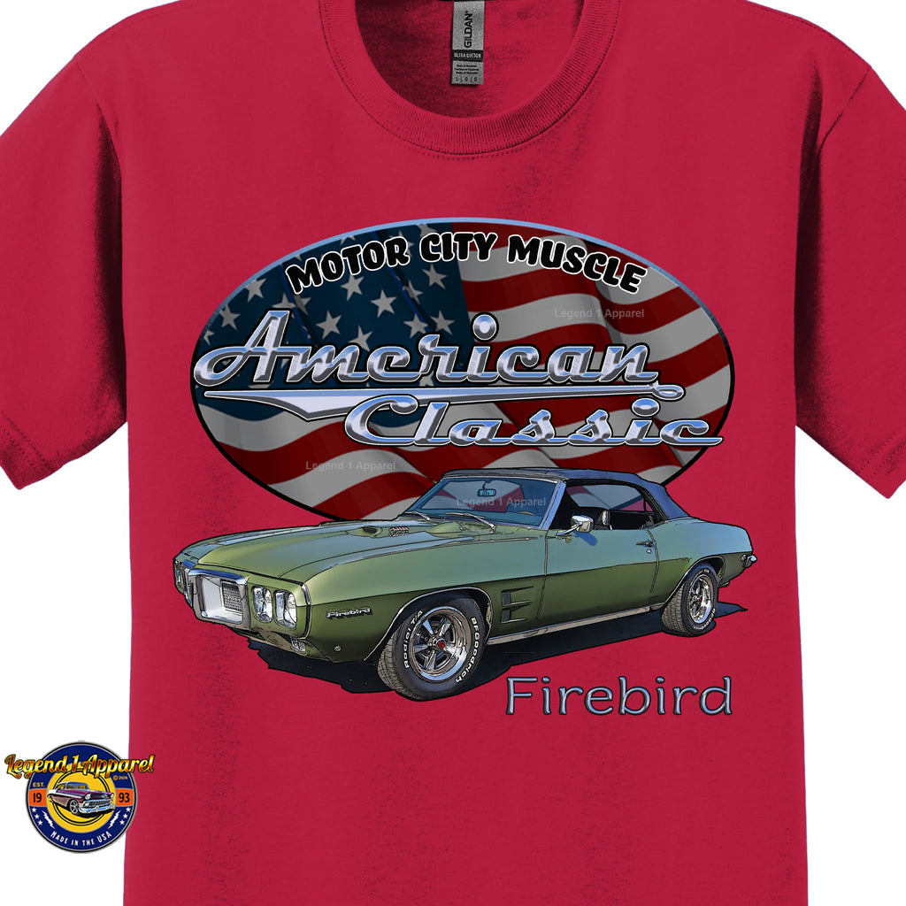 1969 Pontiac Firebird - American Classic Muscle Car T-shirt