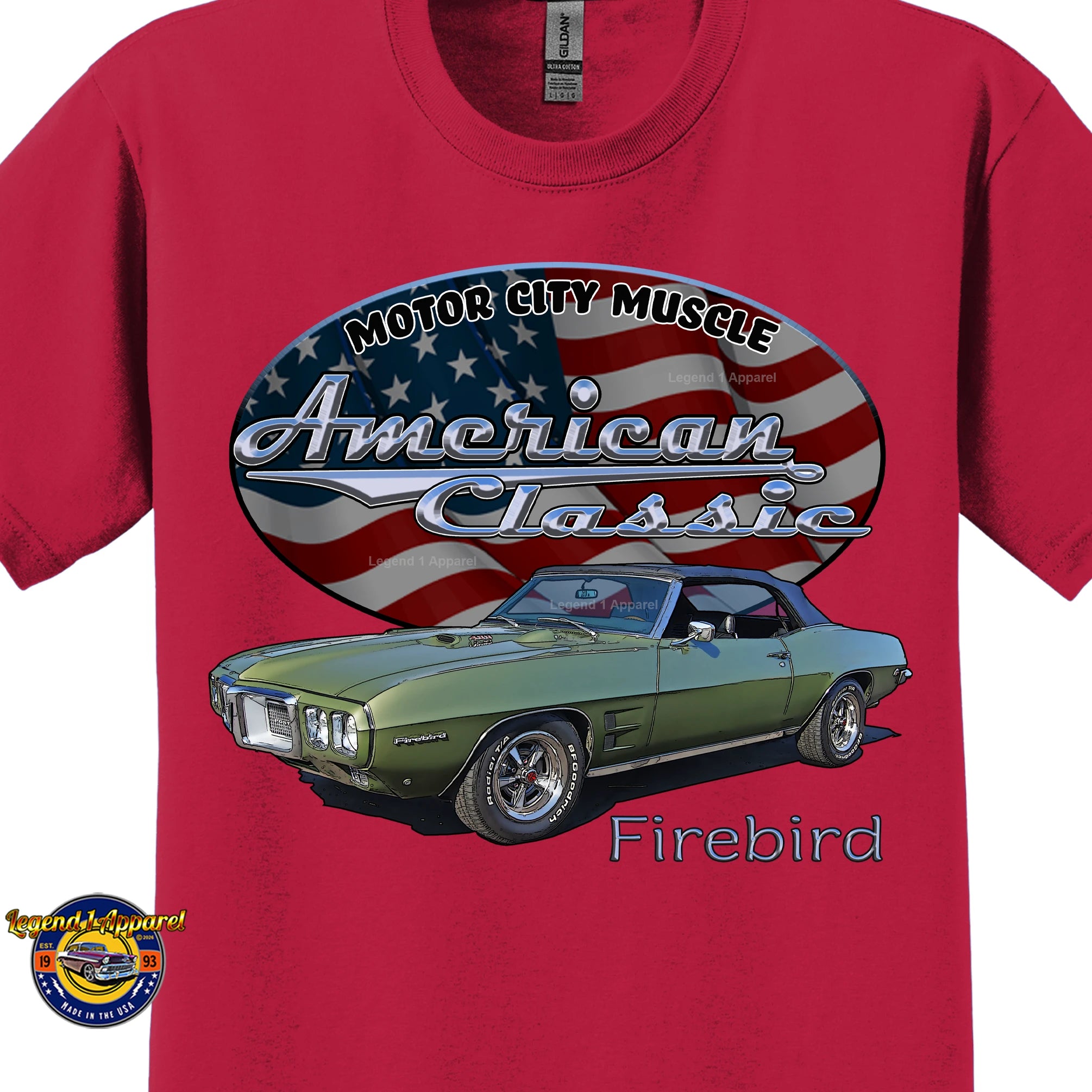 1969 Pontiac Firebird - American Classic Muscle Car T-shirt