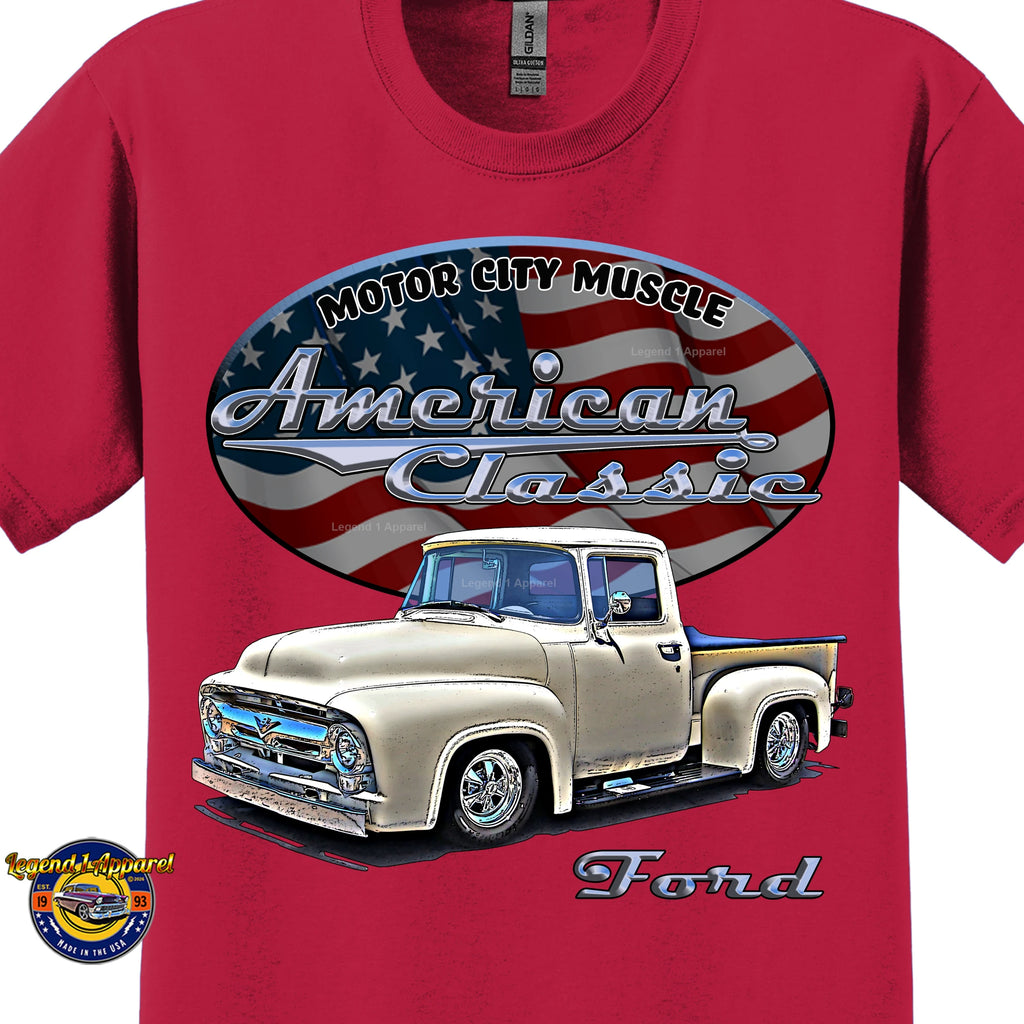 1956 Ford F100 Truck - American Classic Pickup T-shirt