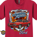1986 Ford Mustang GT Classic Car Graphic Tee – American Muscle T-Shirt