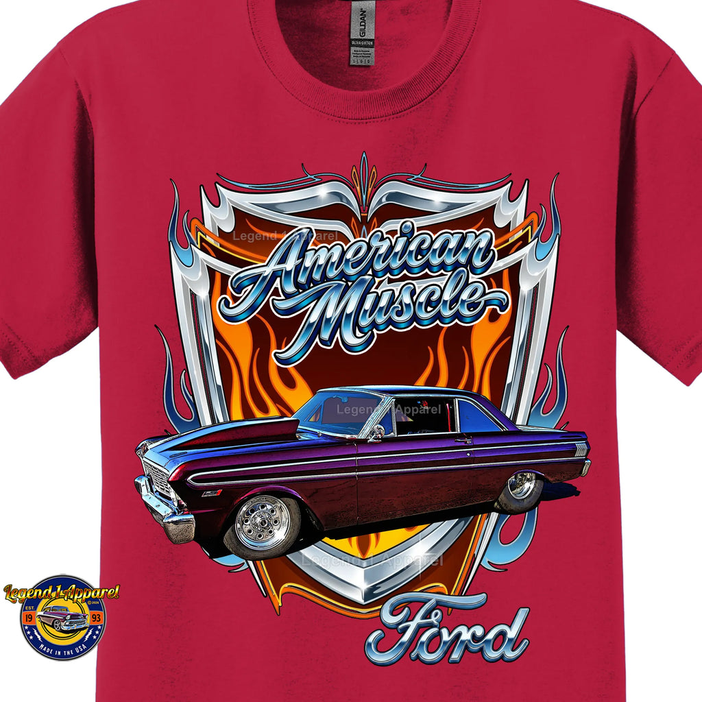 1964 Ford Falcon American Muscle T-Shirt –64 Ford Coupe Car Graphic Tee
