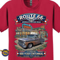 1965 Chevrolet Pick Up Classic Truck Graphic Tee – Route 66 Centennial T-Shirt